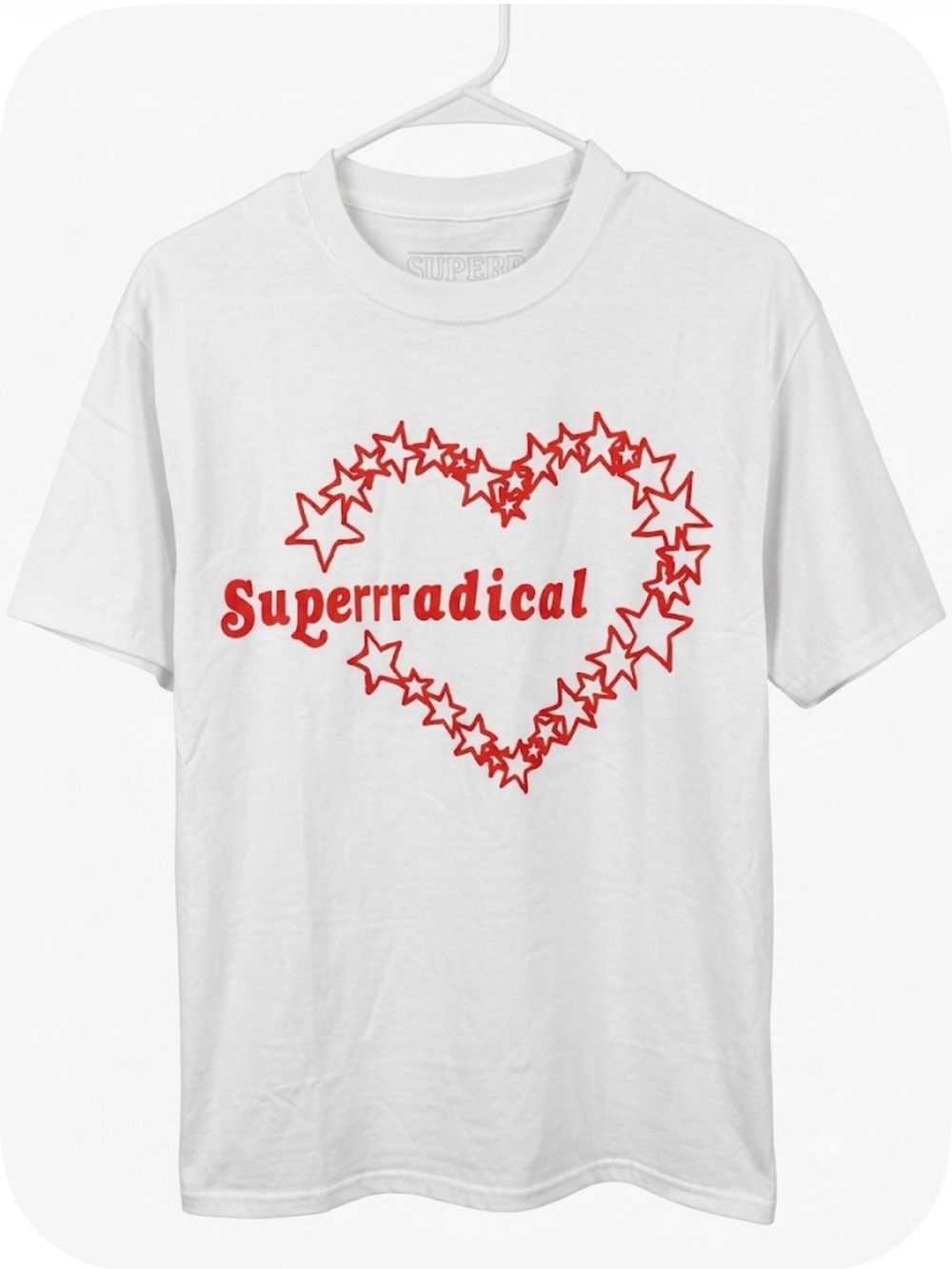 Superrradical Red Heart Print Tee
Men's US M / PTP-20” / NWOT